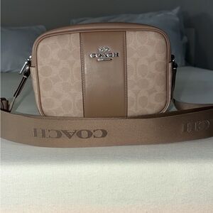 Coach Brown and Tan Messenger Bag